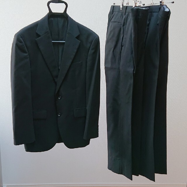 ORIHICA(オリヒカ)のORIHICA セットアップスーツ 2パンツ ブラック Mサイズ メンズのスーツ(セットアップ)の商品写真