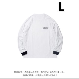 ワンエルディーケーセレクト(1LDK SELECT)のennoy エンノイ　Tシャツ　ロンT  スタイリスト私物　白×紺　ネイビー(Tシャツ/カットソー(七分/長袖))