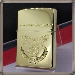 ジッポー(ZIPPO)の№828 ZIPPO THE AMERICAN EAGLE 真鍮無垢 ジッポー(タバコグッズ)