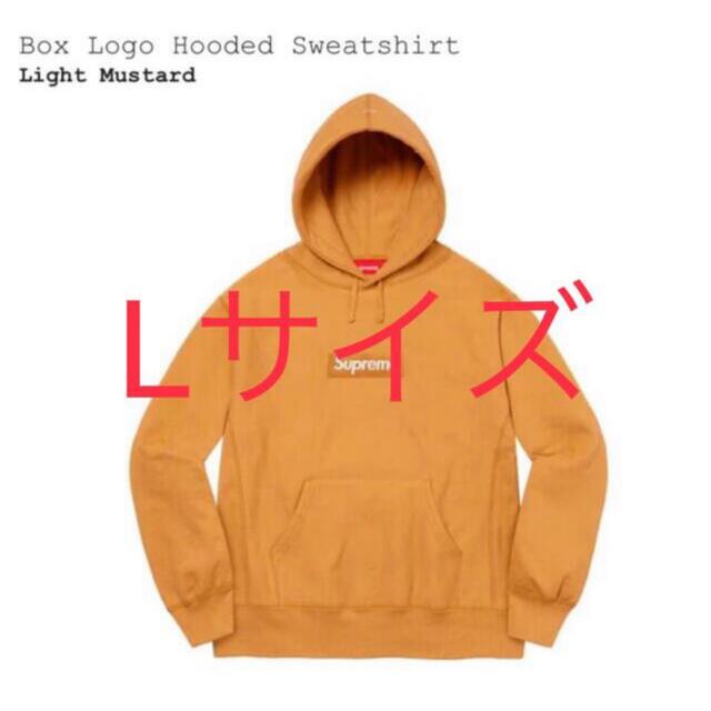 予約販売品】 Supreme - マスタード Sweatshirt Hooded Logo Box