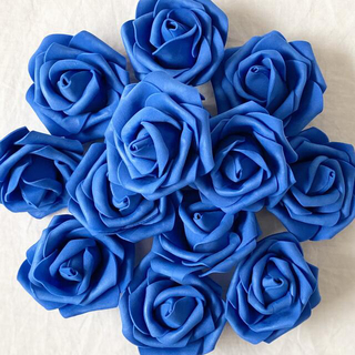 造花　薔薇　ブルー　10個　青(その他)