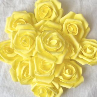 造花　薔薇　イエロー　黄色　10個(その他)