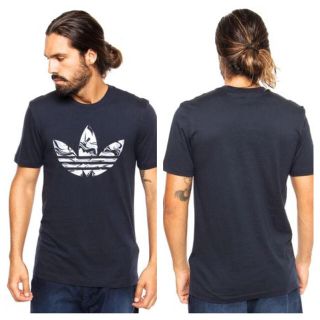 アディダス(adidas)の紺L ‼️カモ デカロゴ大人気‼️adidas originals Tシャツ(Tシャツ/カットソー(半袖/袖なし))