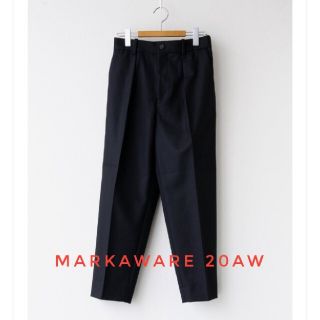 マーカウェア(MARKAWEAR)のFRONT PLEATS PEGTOP ORGANIC WOOL FLANNEL(スラックス)