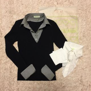 ニットキッチン(knit kitchen)のKnit Kitchen☆襟付きニット(ニット/セーター)