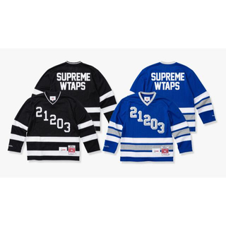 Supreme × WTAPS  Hockey Jersey Blue