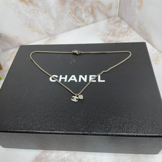 CHANEL - 【✨美品✨】シャネル ネックレス シルバー ストーン ハート