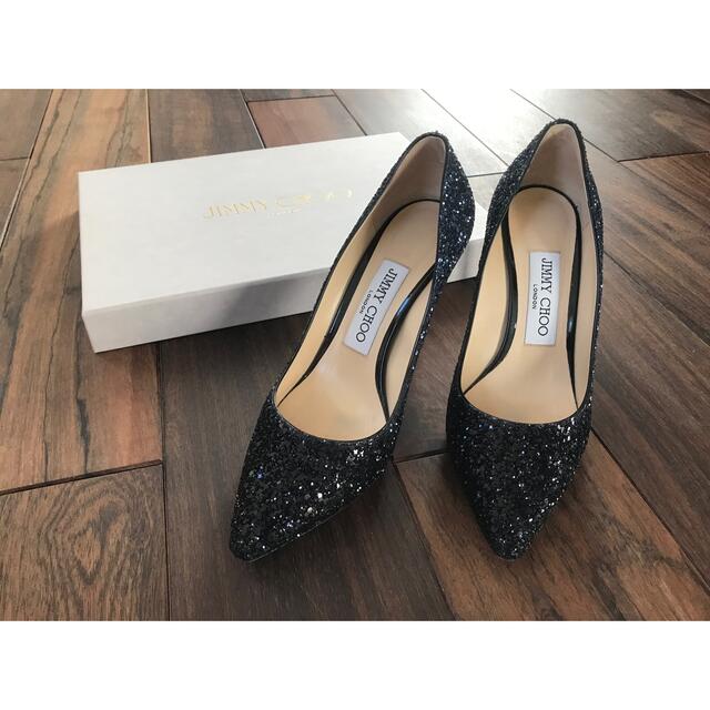 JIMMY CHOO パンプス　ROMY 85 サイズ35 ネイビー