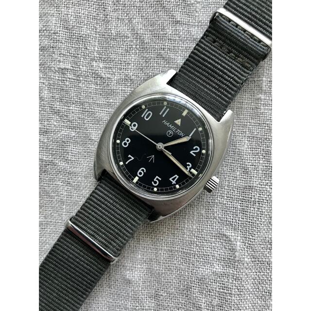 全日本送料無料 Hamilton - Hamilton ハミルトン W10イギリス軍 ミリタリー ブロードアロー 腕時計(アナログ)