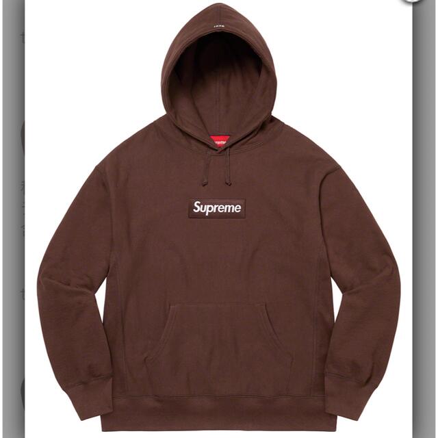 Supreme(シュプリーム)のsupreme Boxlogo ブラウン XL メンズのトップス(パーカー)の商品写真