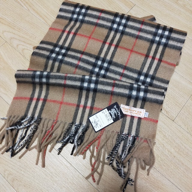 BURBERRY(バーバリー)のBURBERRY バーバリーズ カシミヤ ウール チェック マフラー 三陽商会  レディースのファッション小物(マフラー/ショール)の商品写真