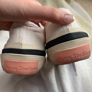 acne studios 白スニーカー　厚底　美品