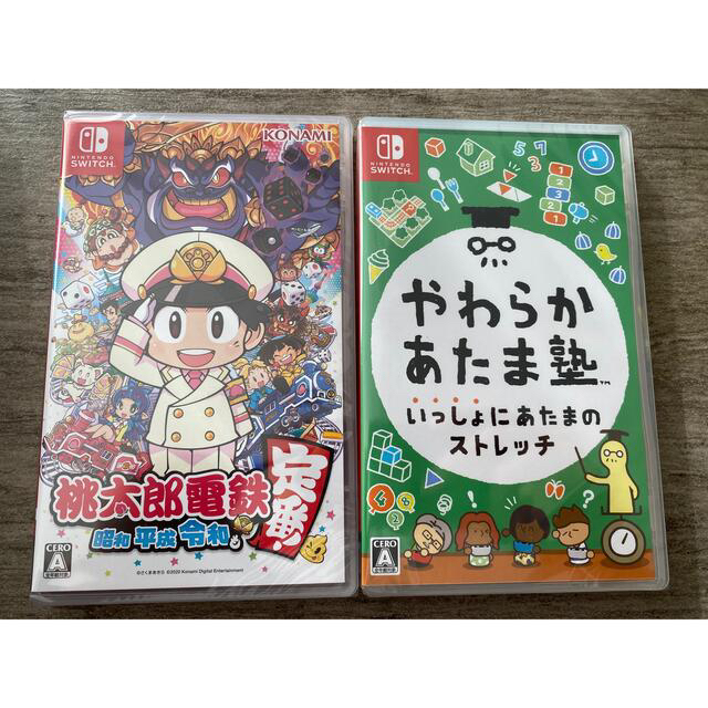 任天堂 Switch ソフト2本 やわらかあたま塾 桃太郎電鉄