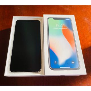 アイフォーン(iPhone)のiPhone x 64GB シルバー(スマートフォン本体)