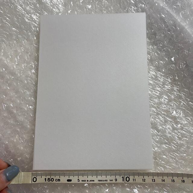 インクジェット プラ板 半透明 フロスト 10枚 ハンドメイドの素材/材料(その他)の商品写真