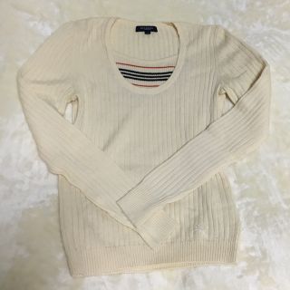 バーバリー(BURBERRY)のバーバリーロンドンクリームニット(ニット/セーター)