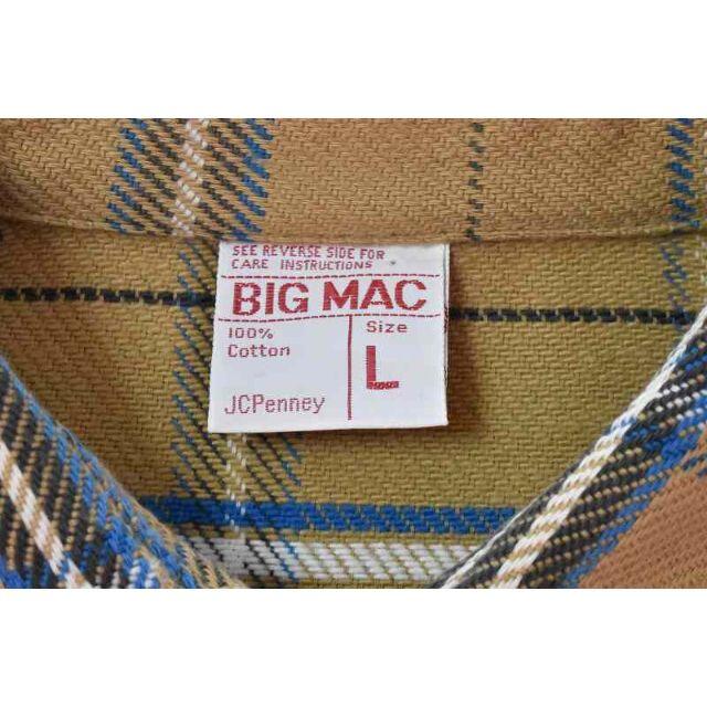 メンズ＠美品 ビックマック BIG MAC 長袖シャツ ヘビーフランネルHF327 L