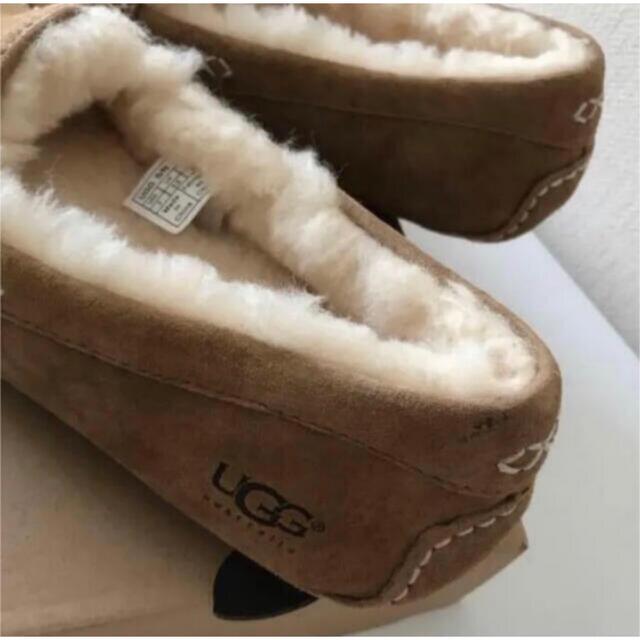 新作 ウォータープルーフ UGG アンスレー モカシン チェスナット US8