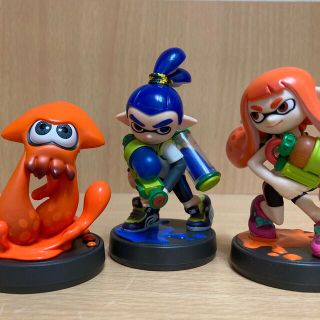 ニンテンドウ(任天堂)のスプラトゥーン アミーボ ガール ボーイ イカ 3点セット 任天堂 amiibo(ゲームキャラクター)