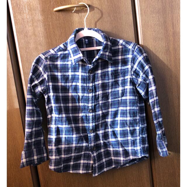 UNIQLO(ユニクロ)のユニクロ チェックシャツ 110 キッズ/ベビー/マタニティのキッズ服男の子用(90cm~)(ブラウス)の商品写真
