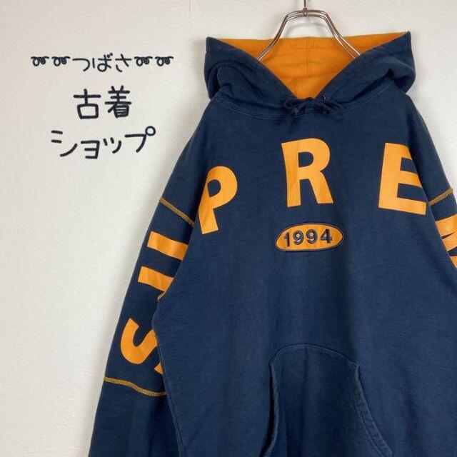 【即完売】 Supreme 超希少デザイン奇抜 アームロゴ 刺繍ロゴ パーカー