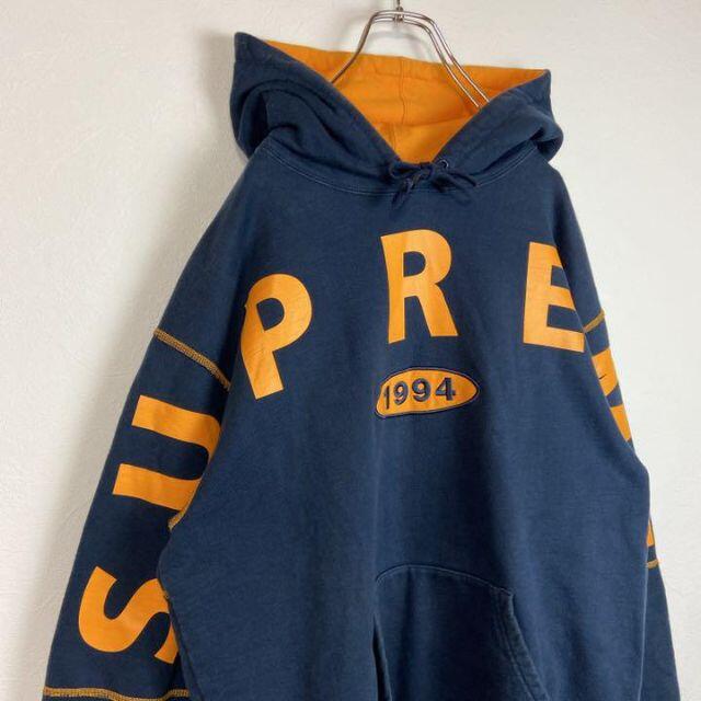 即完売】 Supreme 超希少デザイン奇抜 アームロゴ 刺繍ロゴ パーカー