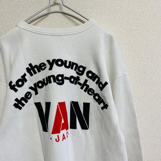 ビームス(BEAMS)の一点物　90年代ビンテージ　VAN Jacket デカロゴ　刺繍　スウェット(スウェット)