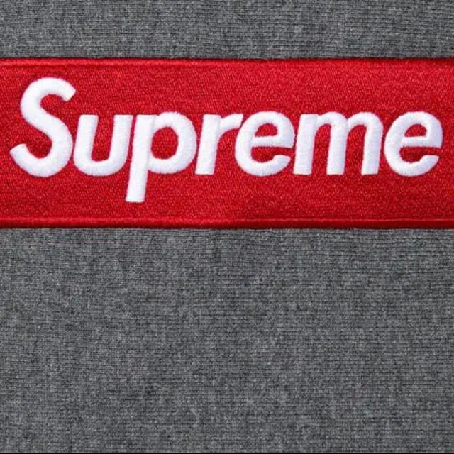 Supreme Box Logo hooded Charcoal