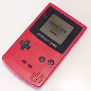 ゲームボーイ(ゲームボーイ)の動作品 ゲームボーイカラー レッド(携帯用ゲーム機本体)