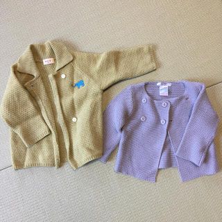 ベビー服　70 カーディガン　上着　セーター　2点セット(ニット/セーター)