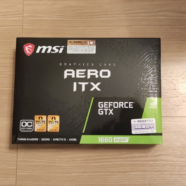 新品未開封品　GTX1660 super msi AERO ITXスマホ/家電/カメラ