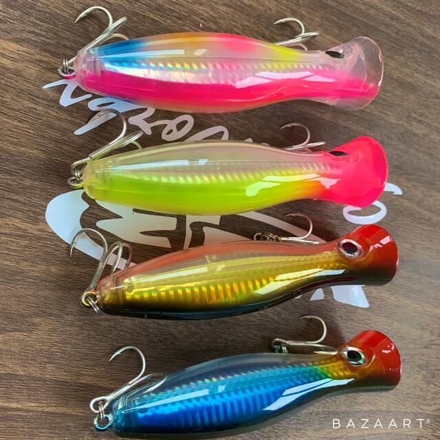 割引クーポン トップウォーター ヒラマサ ブリ 4本 42g 1mm ポッパー ソルト用 ルアー用品 Www We Job Com