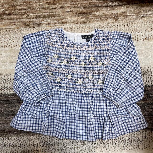 マタニティ SOOR PLOOM - 新品 bonjour diary チェックブラウス 8Yの