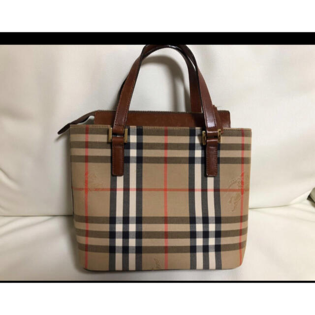 バーバリートートバッグ キャンバス ノバチェック 正規品