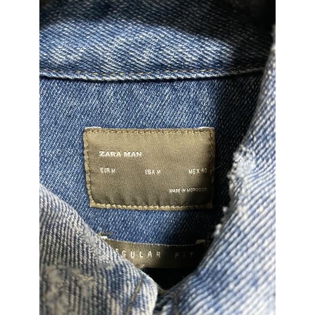 ZARA(ザラ)のZARA ザラ デニムジャケット　M メンズのジャケット/アウター(Gジャン/デニムジャケット)の商品写真