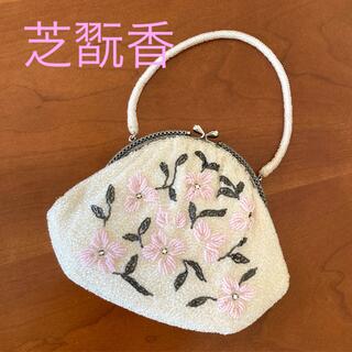 ❤️美品鶴ちりめんそめぼかしカバン昭和レトロ❤️