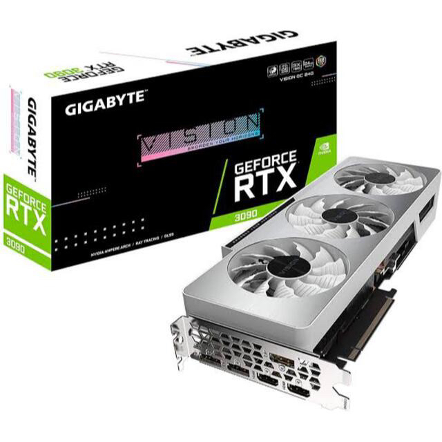 【7%offクーポン配布期間】GeForce RTX 3090 VISIONPC/タブレット