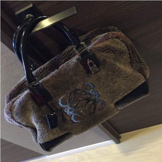 ロエベ(LOEWE)の最終値下げ♪【美品/定価283,500円】ロエベ アリゾナ ファー ハンドバック(ハンドバッグ)