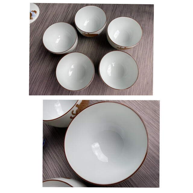 深川製磁 菊 金彩 茶器揃 急須 湯呑み 深川製磁 菊 金彩 茶器揃 急須 湯呑み