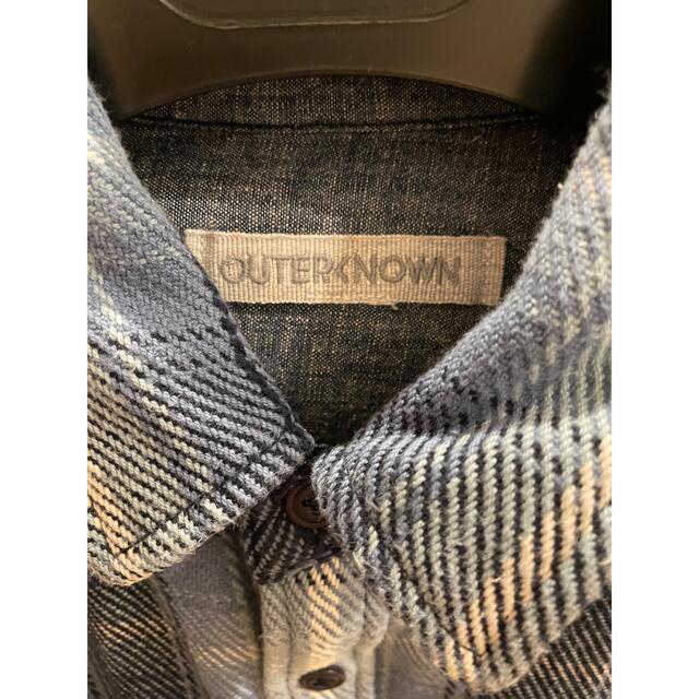 Ron Herman(ロンハーマン)のリゾルトさま専用　最終値下げ　OUTERKNOWN ブランケットシャツ メンズのトップス(シャツ)の商品写真