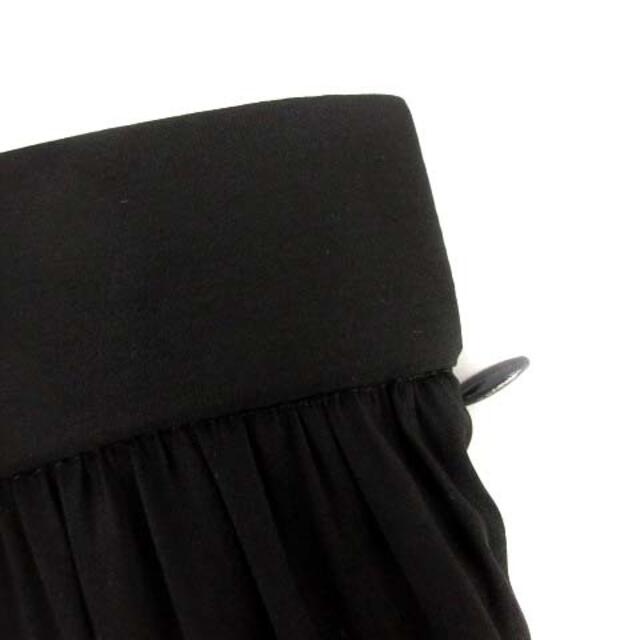 PLST(プラステ)のプラステ 21AW ティアード スカート ロング マキシ丈 フレア M 黒 レディースのスカート(ロングスカート)の商品写真