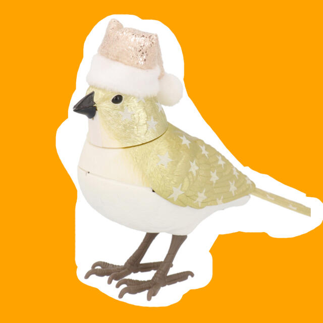Francfranc(フランフラン)の【新品】Francfranc ミュージックバード 金色のコ フランフラン歌う鳥 インテリア/住まい/日用品のインテリア小物(置物)の商品写真