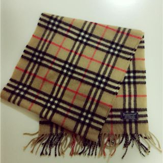 バーバリー(BURBERRY)の美品！！BURBERRY バーバリー カシミア マフラー(マフラー/ストール)