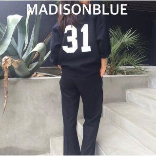 マディソンブルー(MADISONBLUE)の【MADISONBLUE】MELTON FOOTBABLL WOOL TEE(トレーナー/スウェット)