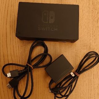 ニンテンドースイッチ(Nintendo Switch)のニンテンドースイッチ 任天堂純正アダプタ ドック hdmiケーブルセット(家庭用ゲーム機本体)