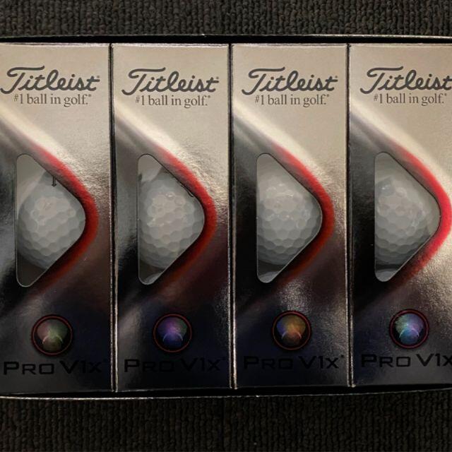 Titleist(タイトリスト)の【新品未使用】タイトリストPRO V1x　ゴルフボール1ダース スポーツ/アウトドアのゴルフ(その他)の商品写真