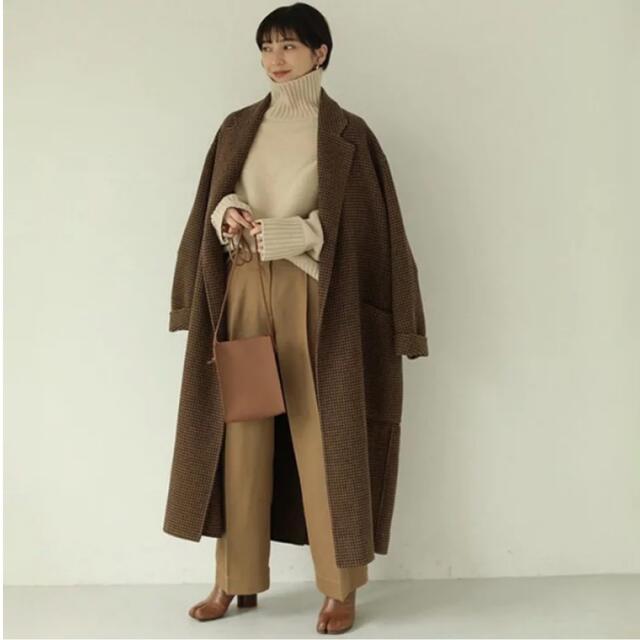 TODAYFUL(トゥデイフル)のTODAYFUL Over Check coat レディースのジャケット/アウター(ロングコート)の商品写真