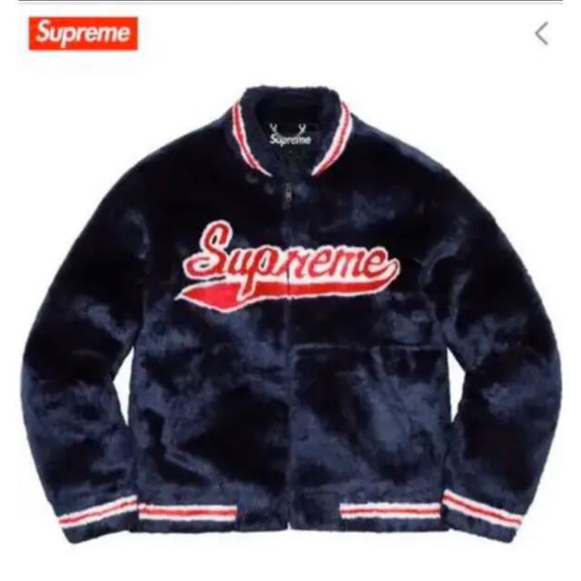 新品 Supreme Faux Fur Varsity Jacket Lサイズ