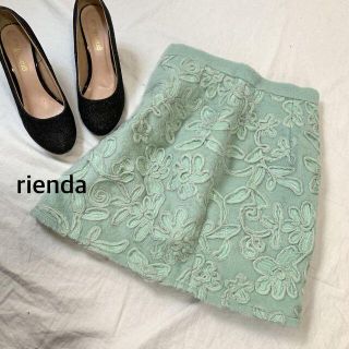 リエンダ(rienda)のrienda 花柄 綺麗め トレンド レディース ミニスカート(ミニスカート)