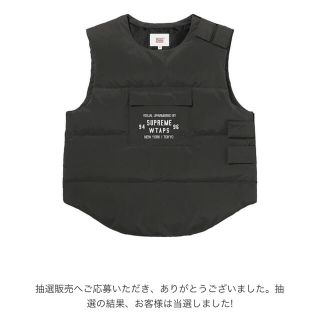 ダブルタップス(W)taps)の最安値❗️新品未使用　シュプリーム　wtaps ベスト　サイズS(ダウンベスト)